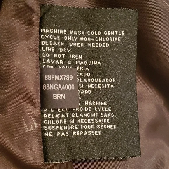 Ellen Tracy NEW VEST Crushed Faux Fur Women's L Drawstring Waist BROWN BLACK NWT - Picture 15 of 16